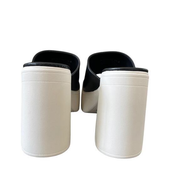 Free People Zoe Platform Slide Sandals Slip On Leather Black Size EU 38 / US 8 - Picture 6 of 12